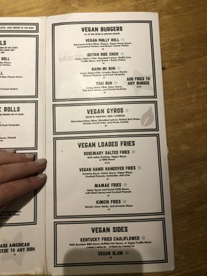 Vegan options at Need Street Food in Portsmouth