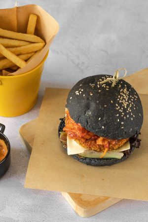 Kimchi Burger at Simply Leafy in Penang