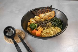 Korean Kimchi Noodle at Simply Leafy in Penang