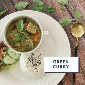 Thai Green Curry Rice at Simply Leafy in Penang