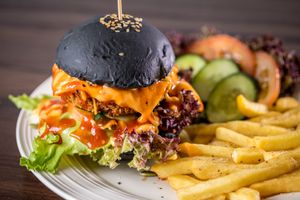 Classic O Chix Burger at Simply Leafy in Penang