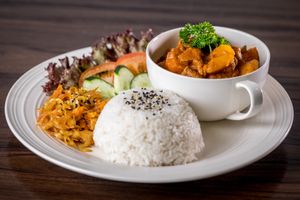 Curry Set Rice at Simply Leafy in Penang