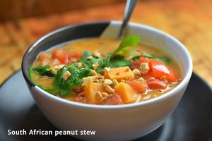 South African peanut stew at Tivoni Vegan Kitchen & Bakery in Lancaster