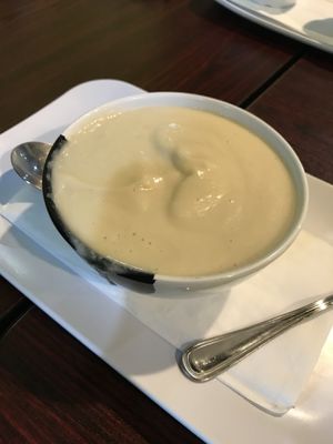 Creamy Cauliflower soup  at Tivoni Vegan Kitchen & Bakery in Lancaster