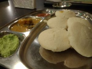 Idly at Annam's Tamil Foods in Dortmund