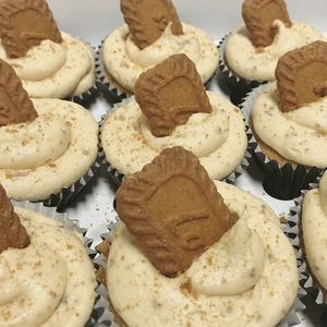 Biscoff Cupcakes  at Honeysuckle Vegan Bakery in Worcester