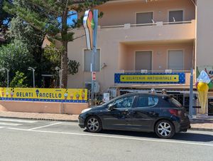 Outside at Gelateria Fancello in Dorgali