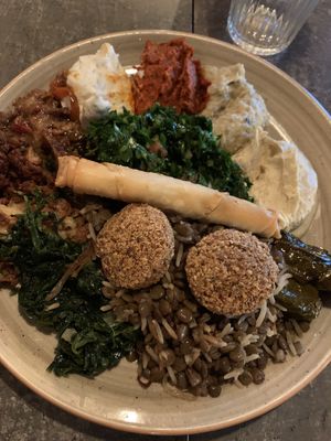 Veggie Platter at Tabbouli Street in Stockholm