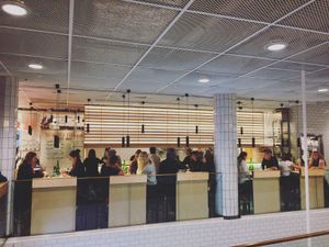 Seating area at Tokyo Diner in Stockholm