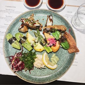11 pieces sushi at Tokyo Diner in Stockholm