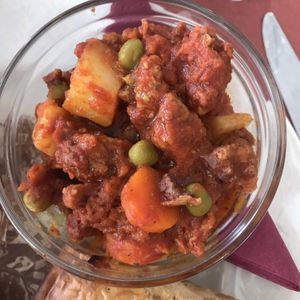 Soya chunks  at Antica Casa Rava in Alessandria