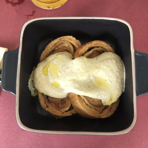 Roasted something 😂 I don’t remember if it is Seitan or soy  at Antica Casa Rava in Alessandria