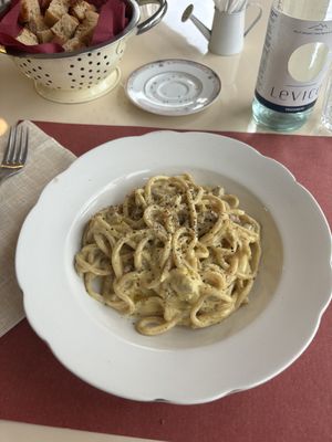 Carbonara  at Antica Casa Rava in Alessandria