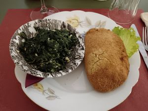 Cordon bleu con erbette e vegarella at Antica Casa Rava in Alessandria