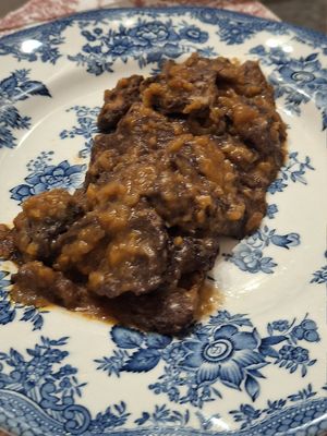 Braised soy at Antica Casa Rava in Alessandria