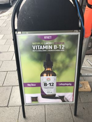Vegan B12 supplement at Life in Oslo