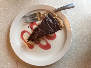 Chocolate Banana Pie.  at Aux Vivres - St Laurent in Montreal