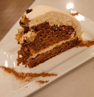 Carrot Cake at Aux Vivres - St Laurent in Montreal