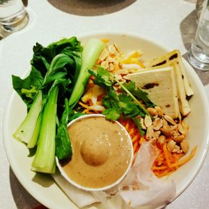 Asian bowl at Aux Vivres - St Laurent in Montreal