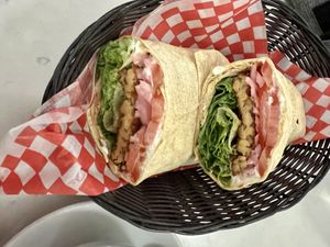 Gyro sandwich  at Aux Vivres - St Laurent in Montreal