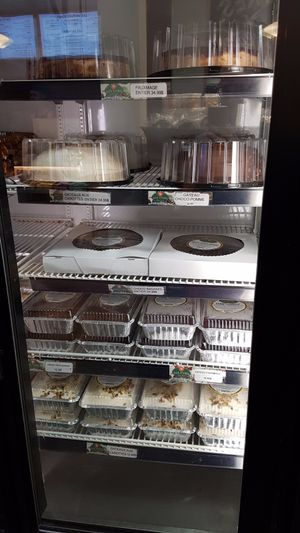 Take-away fridges at Aux Vivres - St Laurent in Montreal