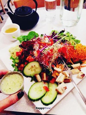 La salade deluxe at Aux Vivres - St Laurent in Montreal