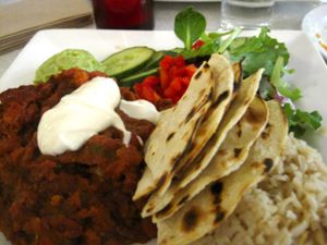 Fantastic Mexicali Plate at Aux Vivres - St Laurent in Montreal