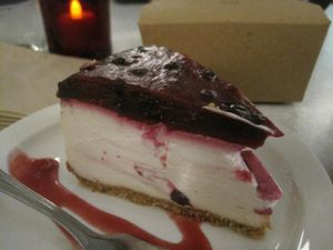 Huevos Rancheros. This brunch item is fabulous, but a little messy to eat. at Aux Vivres - St Laurent in Montreal