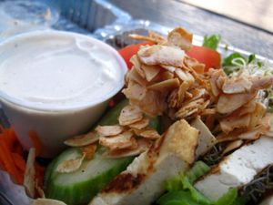 BLT Cesar salad. at Aux Vivres - St Laurent in Montreal