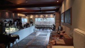 Interior of location - first floor at Doco - City Farm House Cafe in Busan