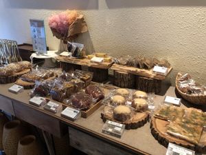 Vegan display at Doco - City Farm House Cafe in Busan