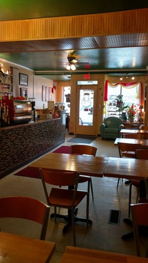 Main dining area at Unity Cafe in Parkersburg