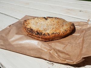 Vegan pastie at Apollo Bay Bakery in Apollo Bay