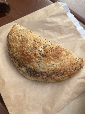Vegan pastie  at Apollo Bay Bakery in Apollo Bay