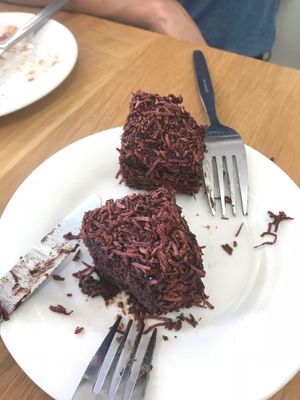 Vegan chocolate treat at Apollo Bay Bakery in Apollo Bay