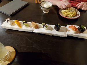 vege niri sushi at Itadakizen Colline de Tara in Nagoya