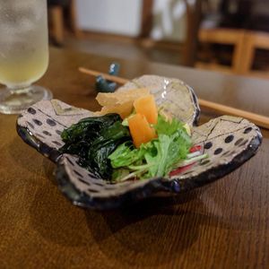 Salad at Itadakizen Colline de Tara in Nagoya