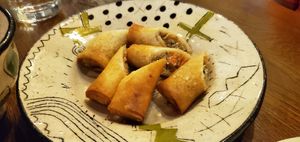 Spring roll at Itadakizen Colline de Tara in Nagoya