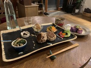 Dinner plate  at Itadakizen Colline de Tara in Nagoya