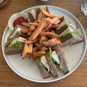 Club sandwich at I Am Vegan Babe in Canggu