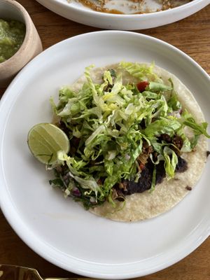 Vegan beef tacos   at I Am Vegan Babe in Canggu