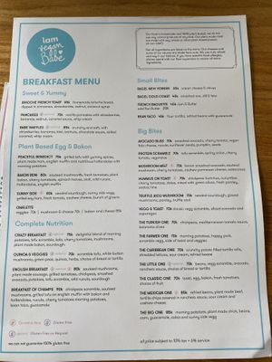 Menu   at I Am Vegan Babe in Canggu