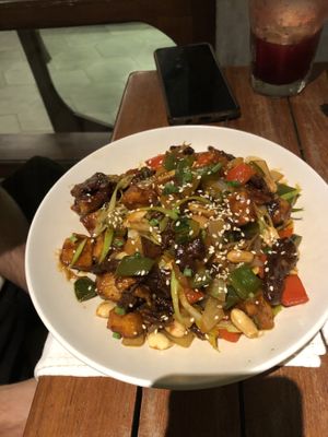 Vegan Kung Pao  at I Am Vegan Babe in Canggu