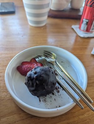 Ferrero ball at I Am Vegan Babe in Canggu