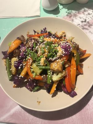 Teriakyi Tokyo bowl  at I Am Vegan Babe in Canggu