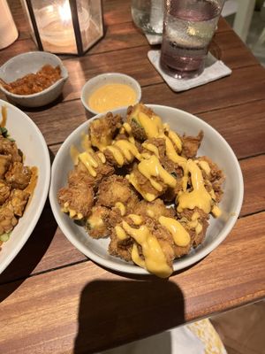 Tempura popcorn  at I Am Vegan Babe in Canggu