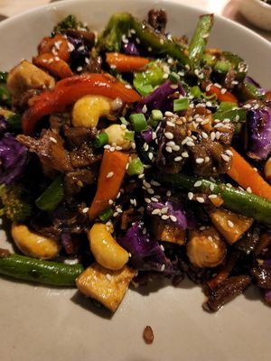 Teriyaki bowl at I Am Vegan Babe in Canggu