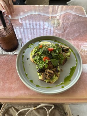 Mushroom - Avo Toast 🌱  at I Am Vegan Babe in Canggu