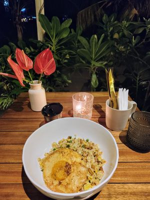 Wong wong fried rice at I Am Vegan Babe in Canggu