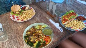 Protein Bowl, Classic vegan bacon cheese burger, Hotdog   at I Am Vegan Babe in Canggu